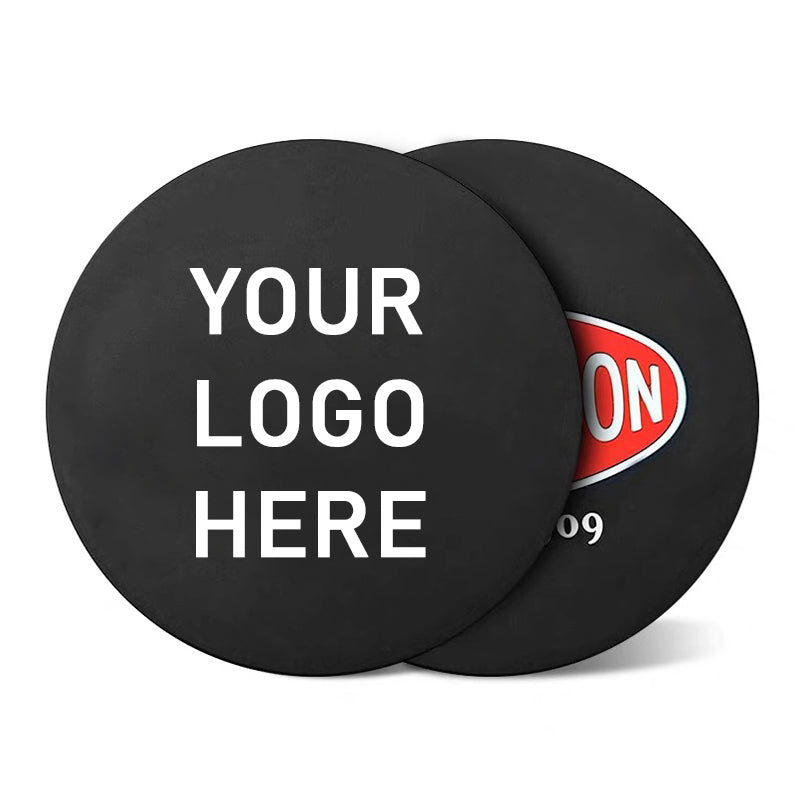 Custom Debossed Brand Logo PVC Rubber 2D Coaster For Bar and Giveaway
