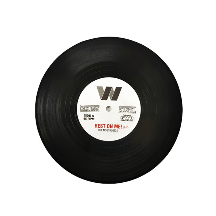 Custom Retro Vinyl Record CD PVC Rubber Coasters with Brand Logo