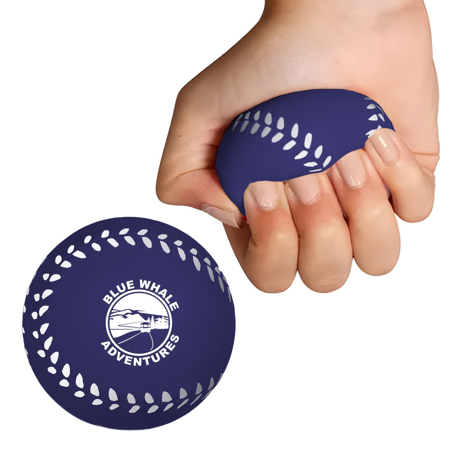 Personalized Brand Logo Baseball Stress Relievers Balls For Giveaways