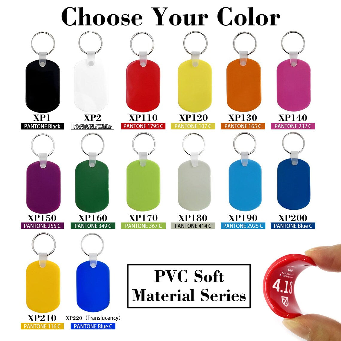 Custom Soft PVC Rubber Printed Keychain For Business Giveaway Gifts